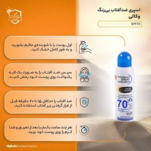 اسپری ضدآفتاب  WOKALI